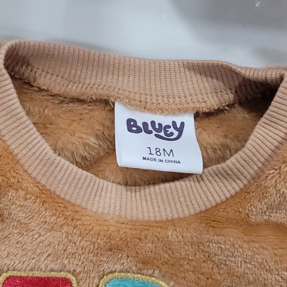 NEW Disney Bluey "merry" cozy Woobie Pullover size 18M Unisex - Picture 9 of 17